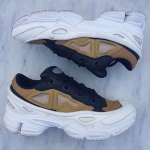 Raf Simons Ozweego 3 Tan Brown White Sneakers